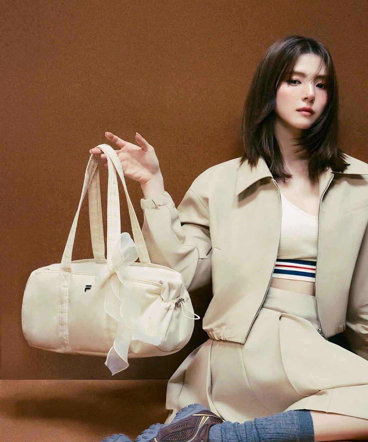 FILA☆ハンソヒ着用 Ballerina Duffle Bag (2color) FILA☆ハンソヒ着用 Ballerina Duffle Bag (2color) (FILA
