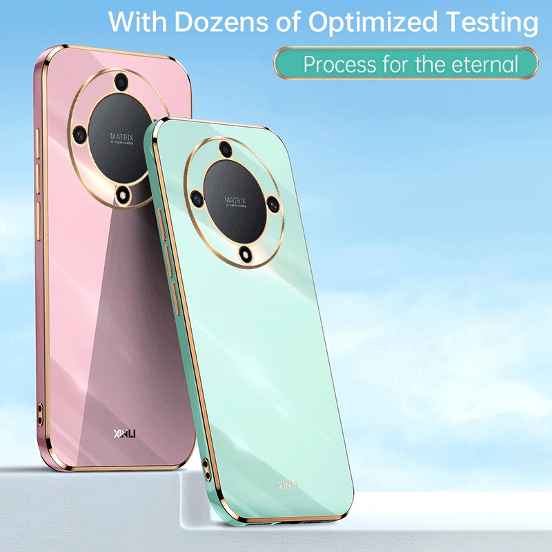 Ốp Cho Honor X9A 5G Ốp Bảo Vệ Mạ Điện Chống Sốc Honor X9A Ốp TPU Silicon Lưng Mềm