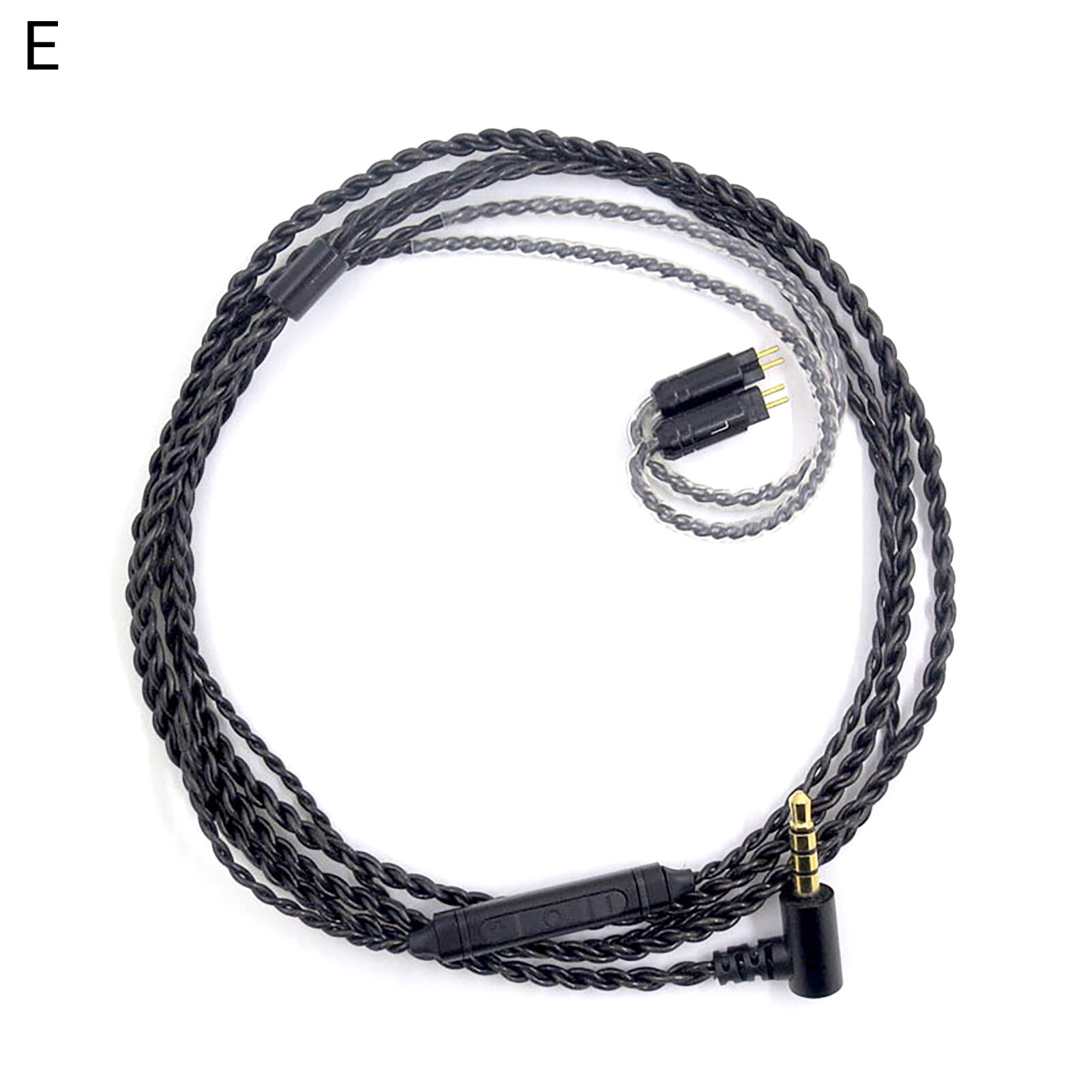 Baicai Cáp Tai Nghe Nhà Bếp Cáp Âm Thanh Tai Nghe 3.5Mm Độ Bền Cao Chuyên Nghiệp Thay Thế Bằng Mic Cho Shure SE215/Cho Sennheiser IE80S/Cho Audio-Technica A2DC/LS70/IM50/IM04 Tai Nghe Âm Thanh Rắn