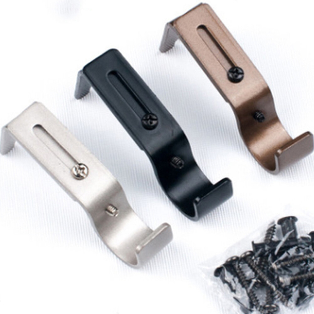 Cerdars Mandari adjustable iron window curtain rod holder fix hook curtain rod bracket