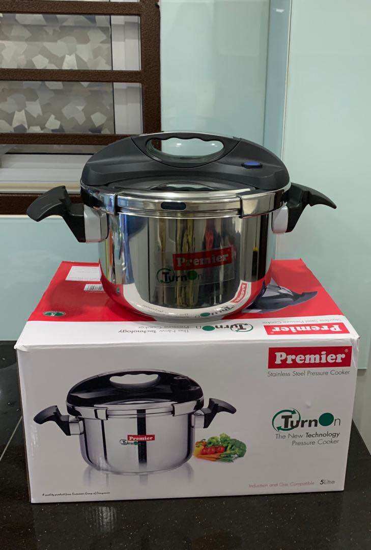 PREMIER STAINLESS STEEL TURN ON PRESSURE COOKER 5 Ltr Lazada