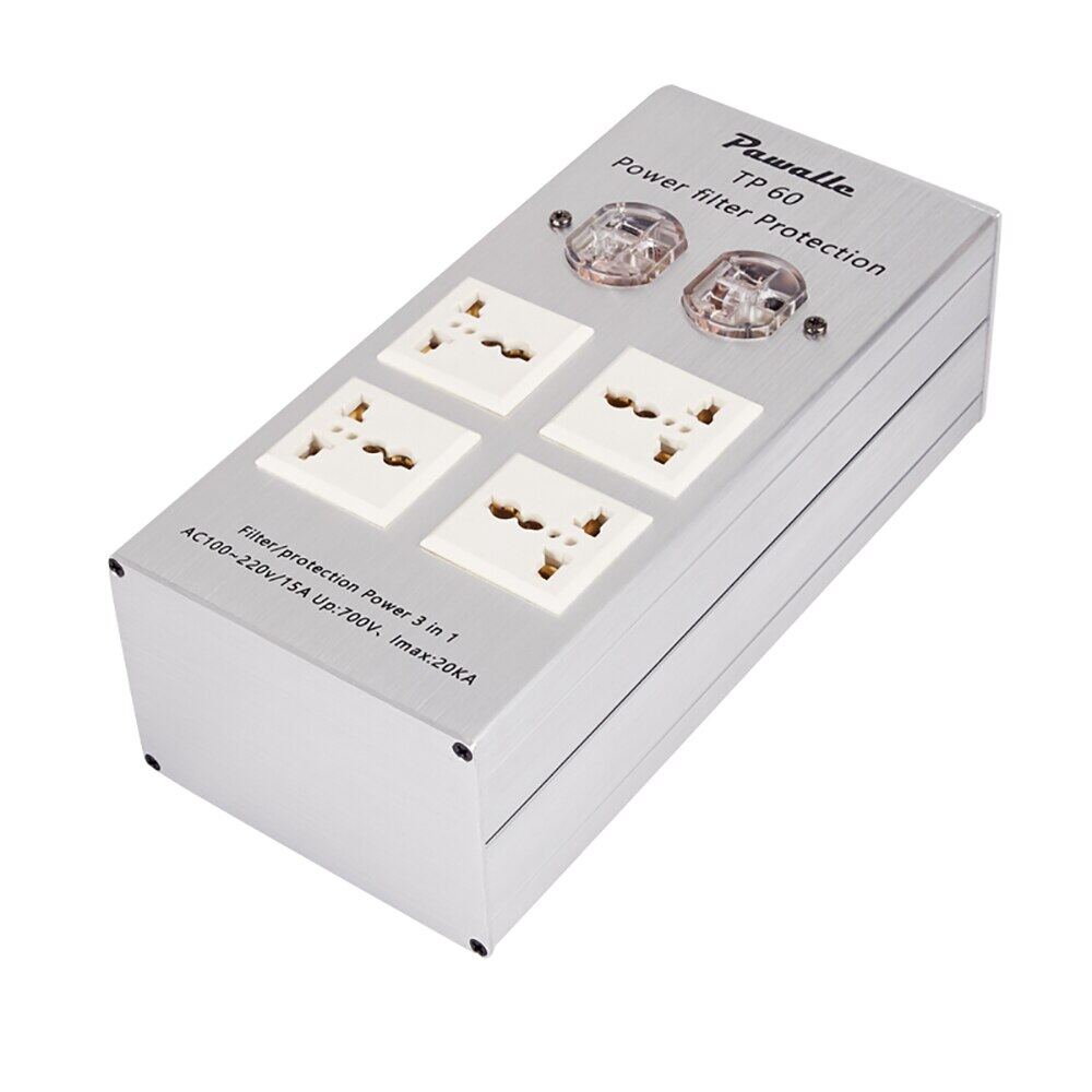 TP60 Power Filter Socket Aluminum Shell Class 2 Surge Protection