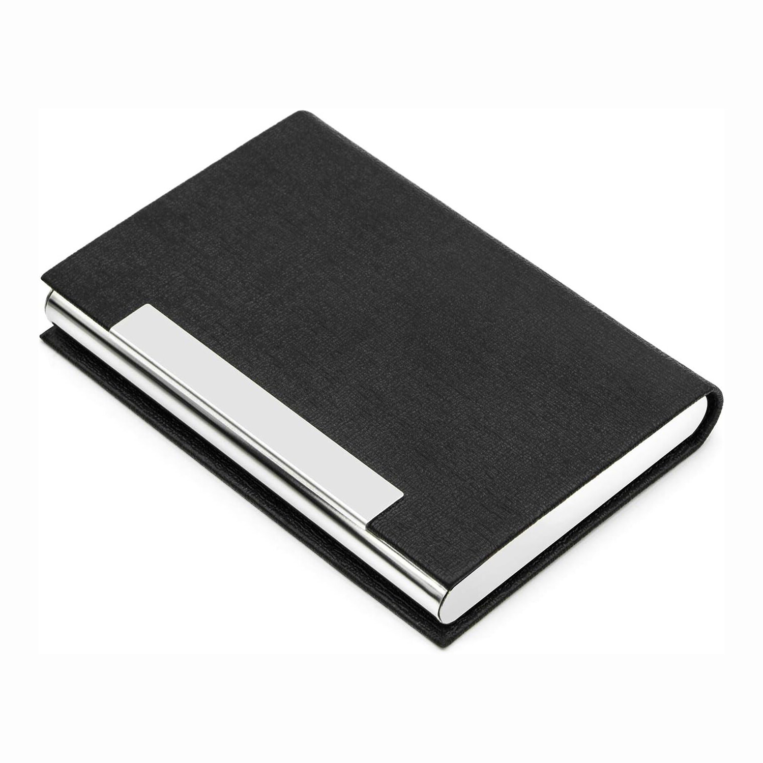 Business Card Holder Card Case Professional PU Leather & Stainless Steel Multi Credit Card ID Case/Holder for Men and Women