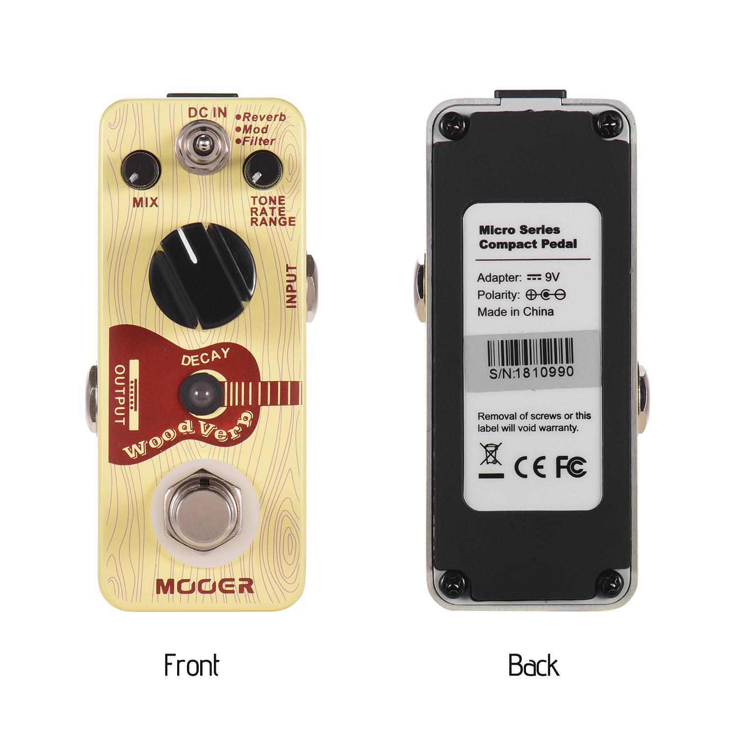 Mooer WoodVerb กีตาร์อะคูสติก Reverb Pedal Digital Reverb Pedal Reverb ...