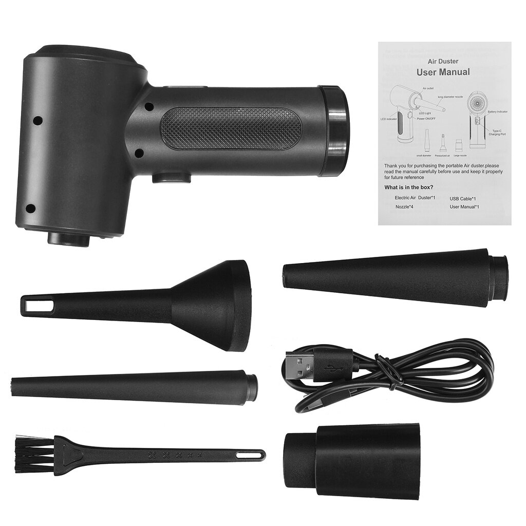 68W 51000 RPM Cordless Air Duster Electric Air Blower Compressed Dust Blowing Machine Handheld