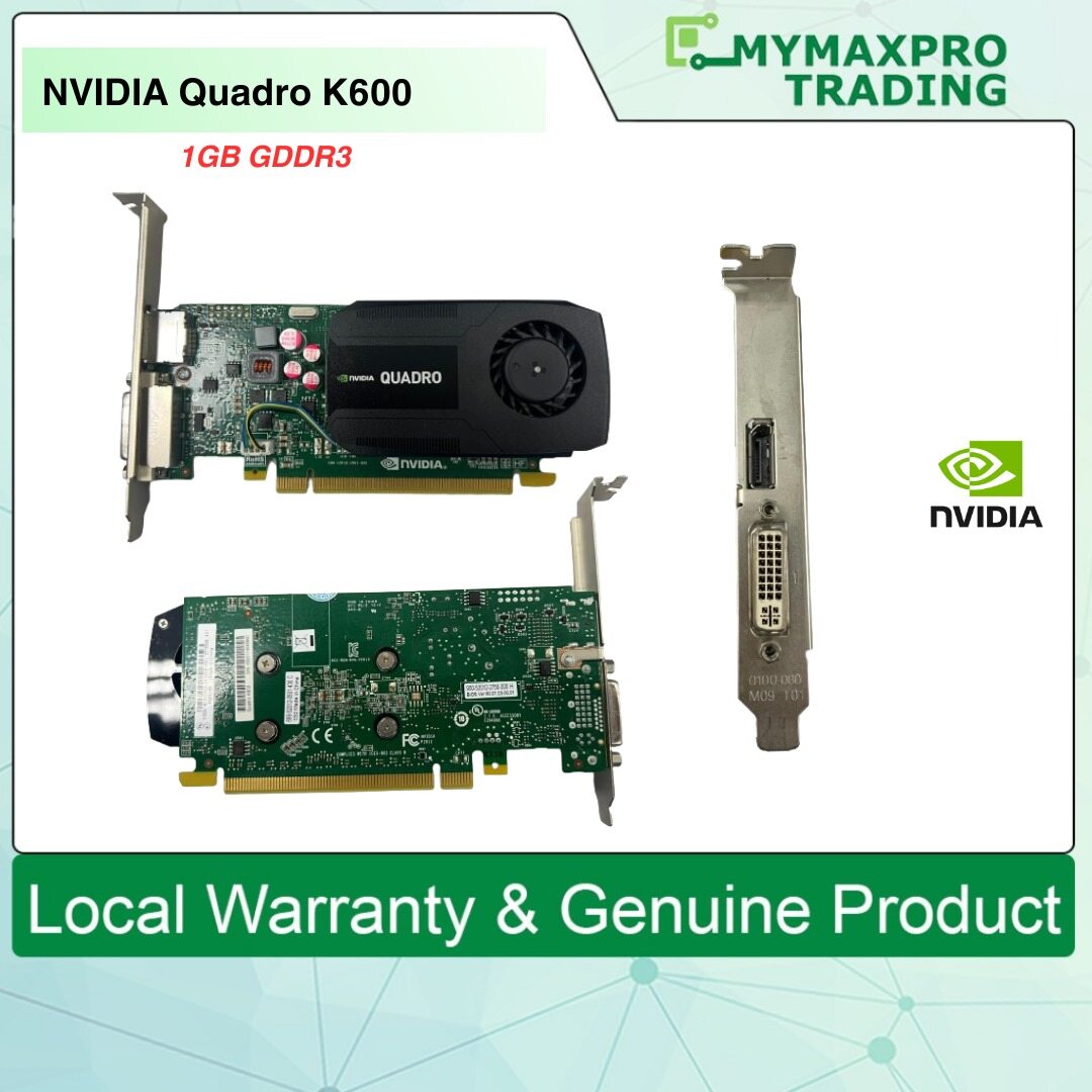 Nvidia Quadro K600 1024MB 128Bits GDDR3 DVI Display Port