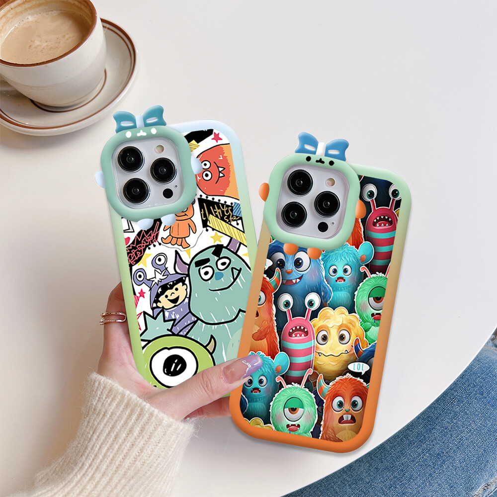 Hontinga Casing Case For Xiaomi Redmi Note 9 Pro Note 9S Note9 9T note9s Case Cute Monster Soft Silicone Full Cover Shockproof Rubber Cases Back Cover Phone Casing Softcase For Girls