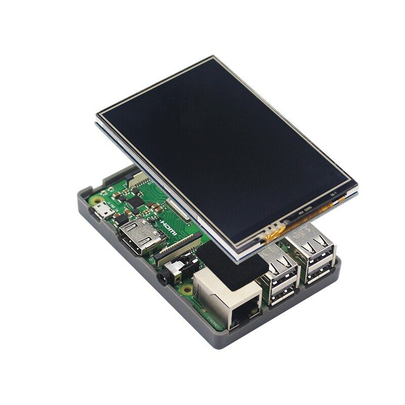 [HOT 2023] 3.5 inch Raspberry Pi 3 Model B+ Touch Screen 480*320 LCD Display + Touch Pen + ABS Case for Raspberry Pi 4 Model B / 3B+ /3B