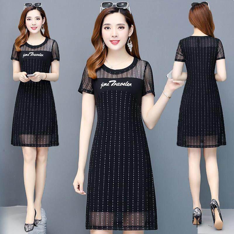 Plus size women's dress waist-length dress  summer fashion dress