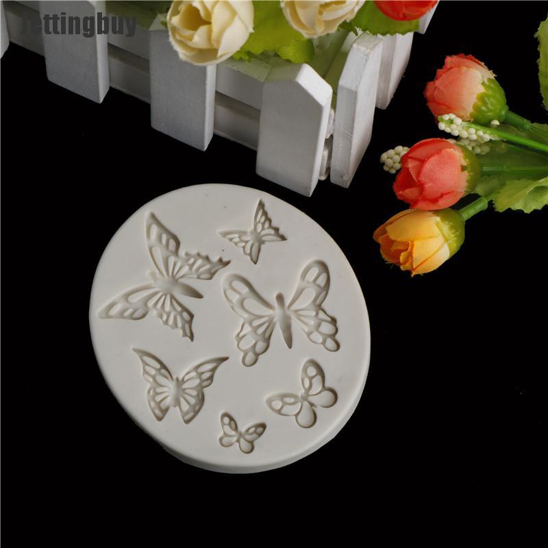 [Jettingbuy] Sugarcraft Butterfly Silicone Mold Fondant Mold Cake Decor Tools Chocolate Mold