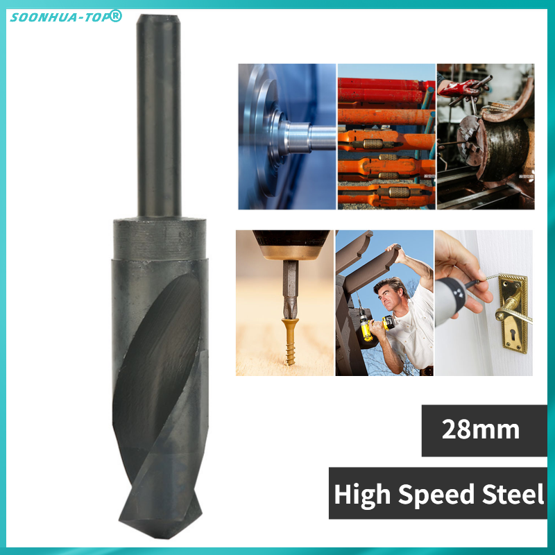 for Thin Metal for Aluminum High Speed Steel Drill Bit 24.5mm Long Cutting Edge Anti-Corrosion 24.5/26/27/28mm Incisive Twisted Drill Bits Twist Drill