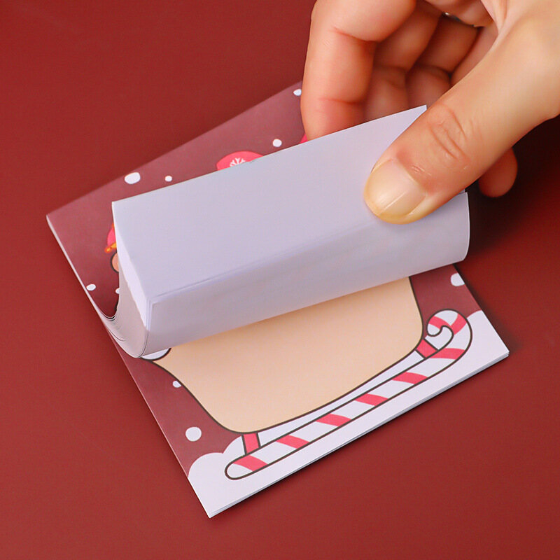 50Sheets Cute Christmas Cartoon Sticky Notes Memo Pads