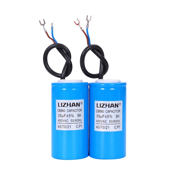 Motor run capacitor cbb60 450vac 3uf 4uf 5uf 6uf 8uf 10uf 12uf 14uf 15uf 16uf 18uf 20uf 22uf 24uf 25uf 30uf 35uf 40uf 45uf 50uf 60uf 70uf 80uf start water pump washer air pump
