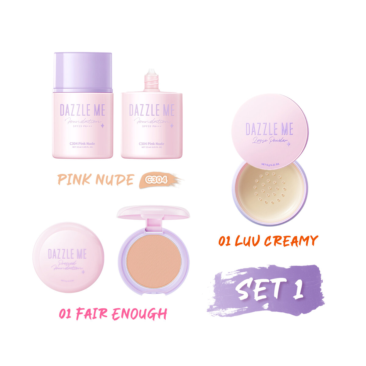 [BEST SELLER!!] Beauty Bundle DAZZLE ME Day by Day Foundation + Muse ...