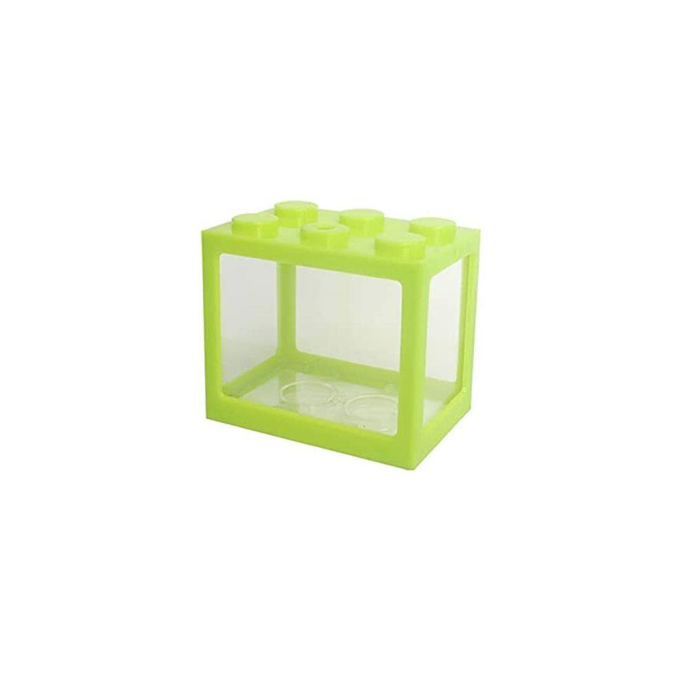 Betta Fish Mini Aquarium Fighting Fish LED Building Block Fish Tank
