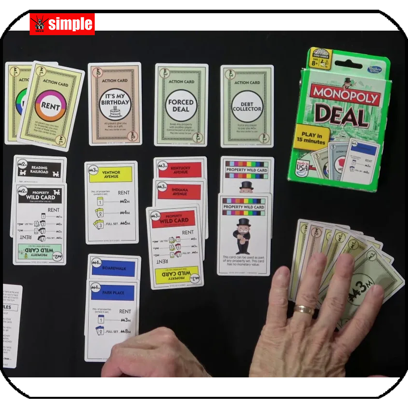 Monopoly Card Game For Famliy Party Game