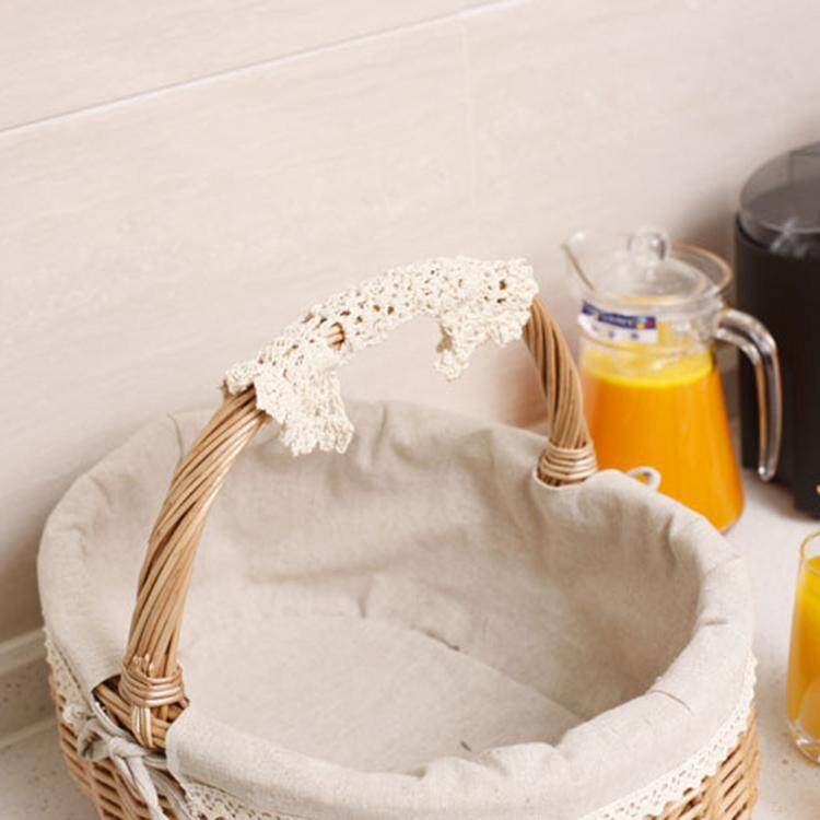 Giỏ Mây Đan Dã Ngoại, Đựng Hoa, Trái Cây