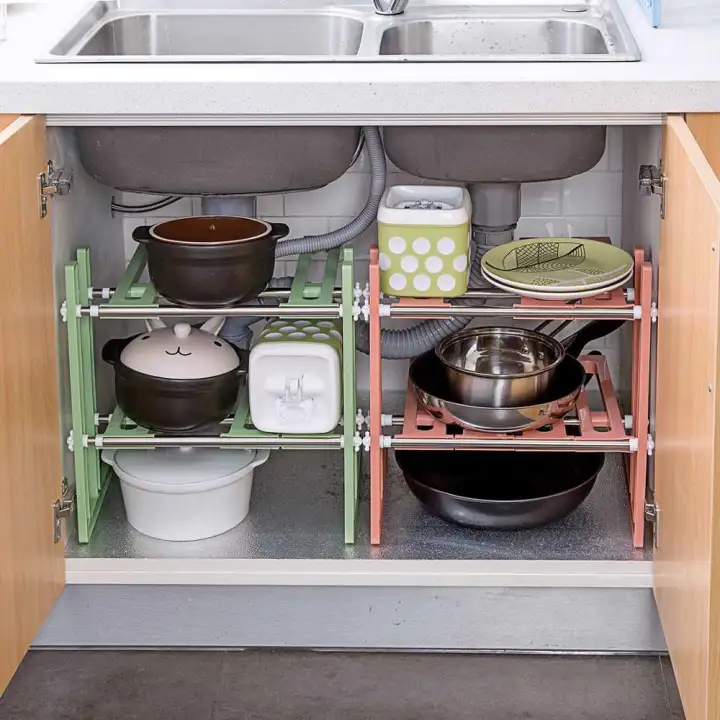 Extendible Kitchen Rack Under Sink Storage Shelf Cooker Pot Pan Holder Cabinet Organizer Lazada Singapore - Kitchen Cabinet Sink Organizer Extendible Kitchen Rack Under Sink Storage Shelf Cooker Pot Pan Holder Cabinet Organizer Lazada Singapore - Kitchen Cabinet Sink Organizer