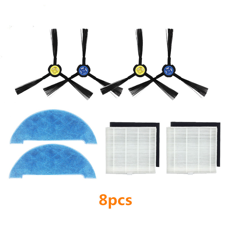 Side Brush Hepa Filter Mop Cloth Accessories for iLife V8 plus V8s V80 Sweeping Robot Vacuum Cleaner Spare Parts