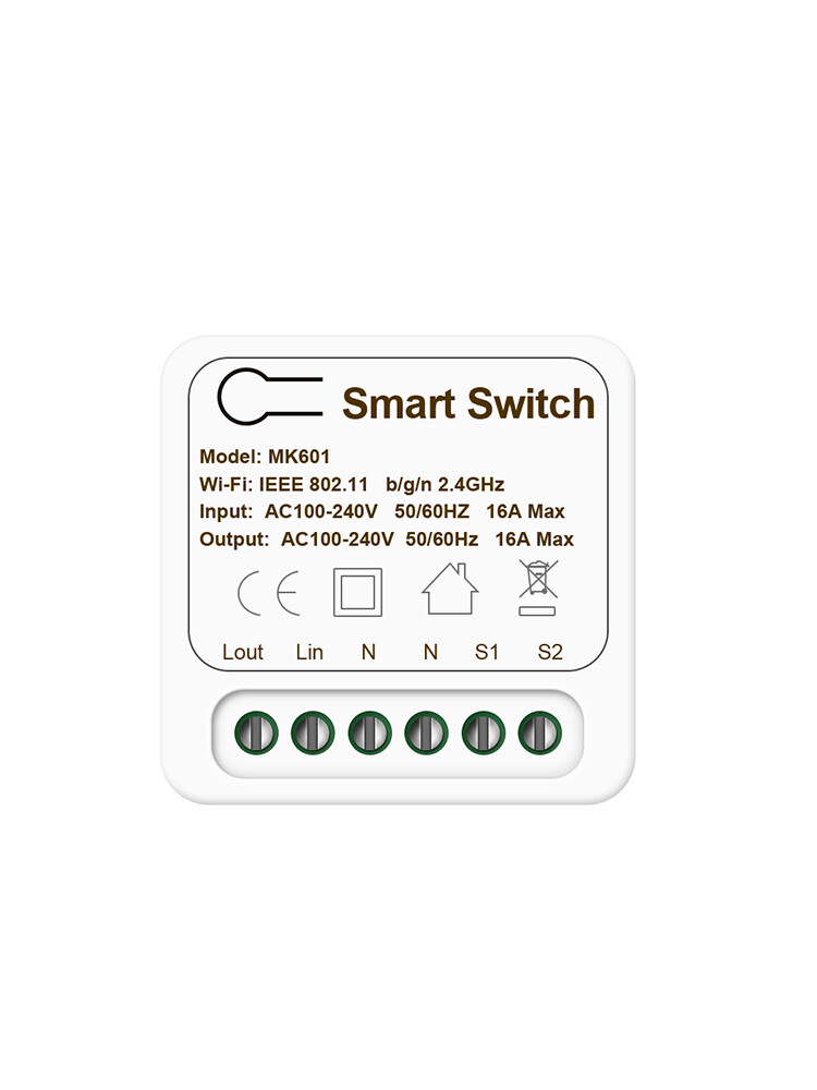 EL style 16A MINI Wifi Smart Switch Supporte 2-way control Timer Wireless Switches Smart Home Automation Compatible with Tuya Alexa Google Home 0718