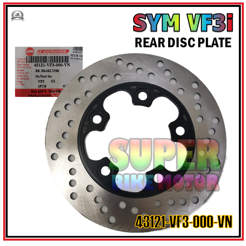 SYM VF3i 100 ORIGINAL SYM Rear Disc Plate 45121 VF3 000 Lazada