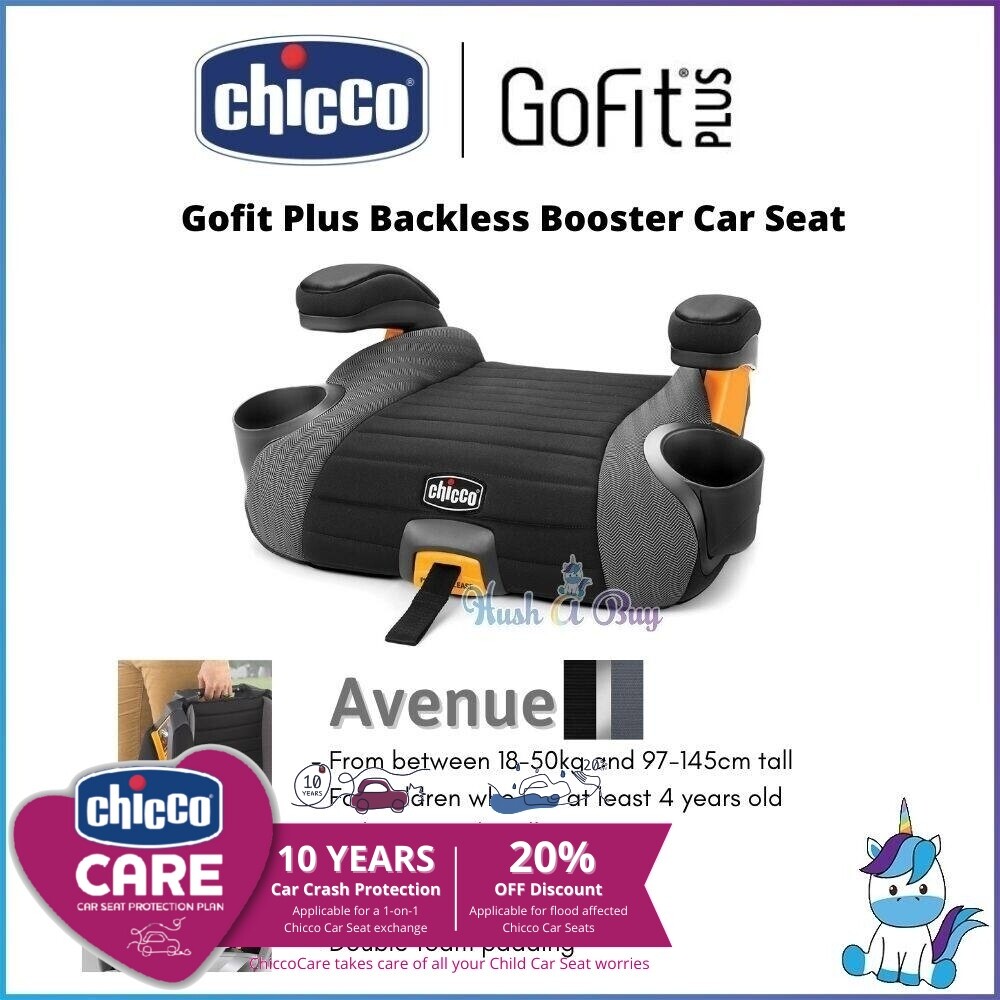 【VOUCHER&INSTALLMENT】Chicco Gofit Plus Backless Booster Car Seat Iron
