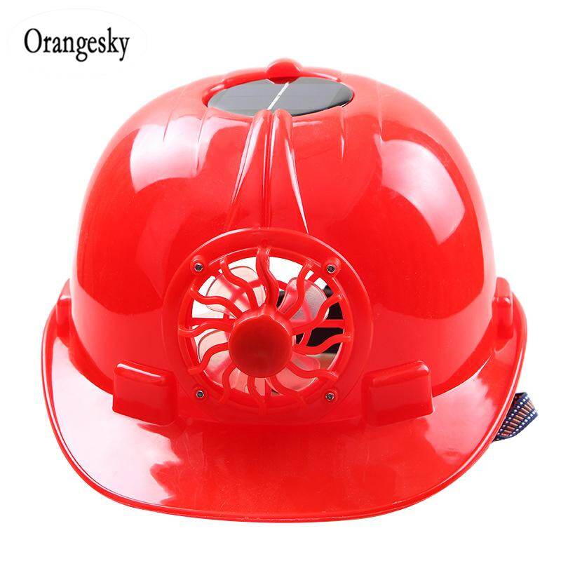 Solar Helmet Ventilated Safety Helmet with Cooling Fan COD (In Stock)