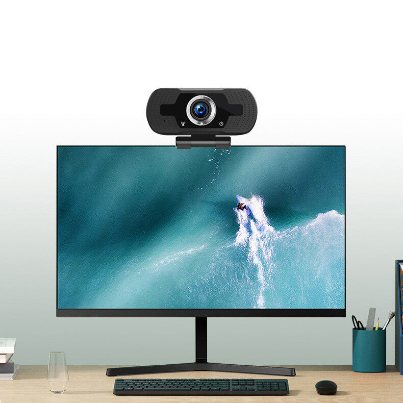 VAORLO HD USB 1080P Webcam Computer Camera Auto Focus with Noise Cancelling Microphone Web Camera For PC Laptop Black