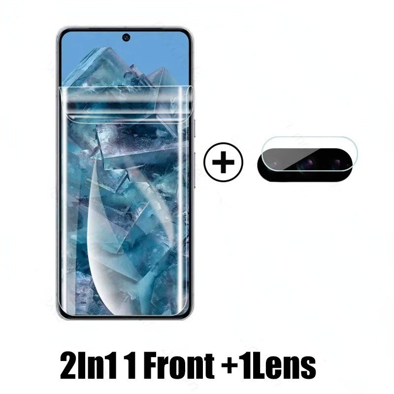 3in1 2in1 1pcs front lens film Camera Protective Glass For Google Pixel 8 Pro 5G 2023 Front Back Soft Hydrogel Film for Pixel8 Pixel8Pro Screen Protector Not Glass
