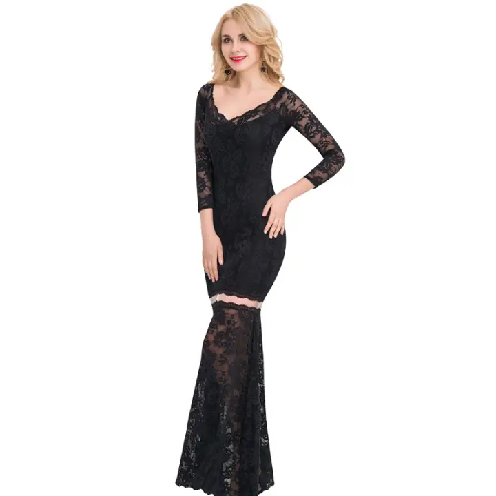 Ohyeah Lace Elegant Party Dress Floral Off Shoulder Summer Dress