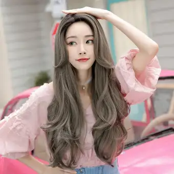 Sexy Fashion Style Women Long Wavy Hair Full Wig Black Root Blonde