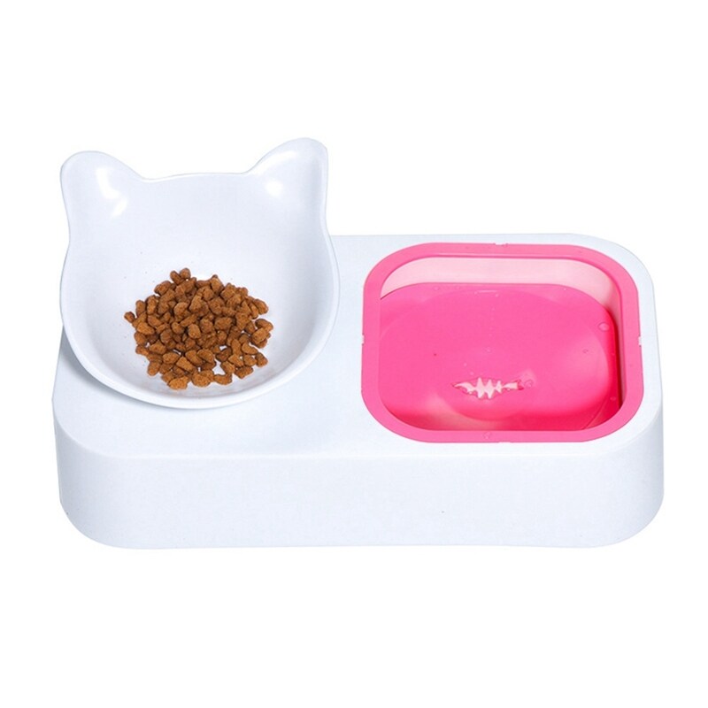 Xinyouyao15 đồ uống đôi | mèo có bình đựng và dụng cụ; nguồn cung cấp tự động cho thú cưng tưới nước Bát cho chó ăn với bát thức ăn bát thức ăn cho mèo