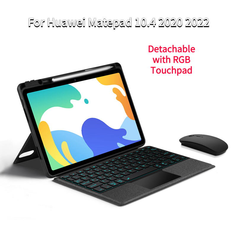 Detachable Backlight Touchpad Bluetooth Keyboard Mouse Case