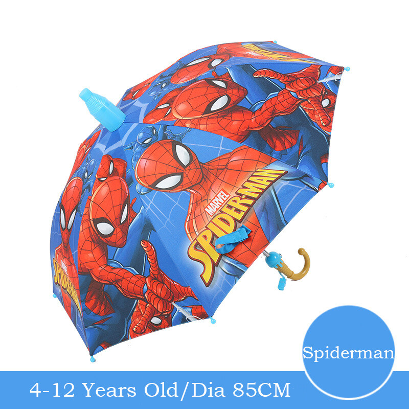 Marvel Spiderman Boys Kids Umbrella Kids Gift with Whistle