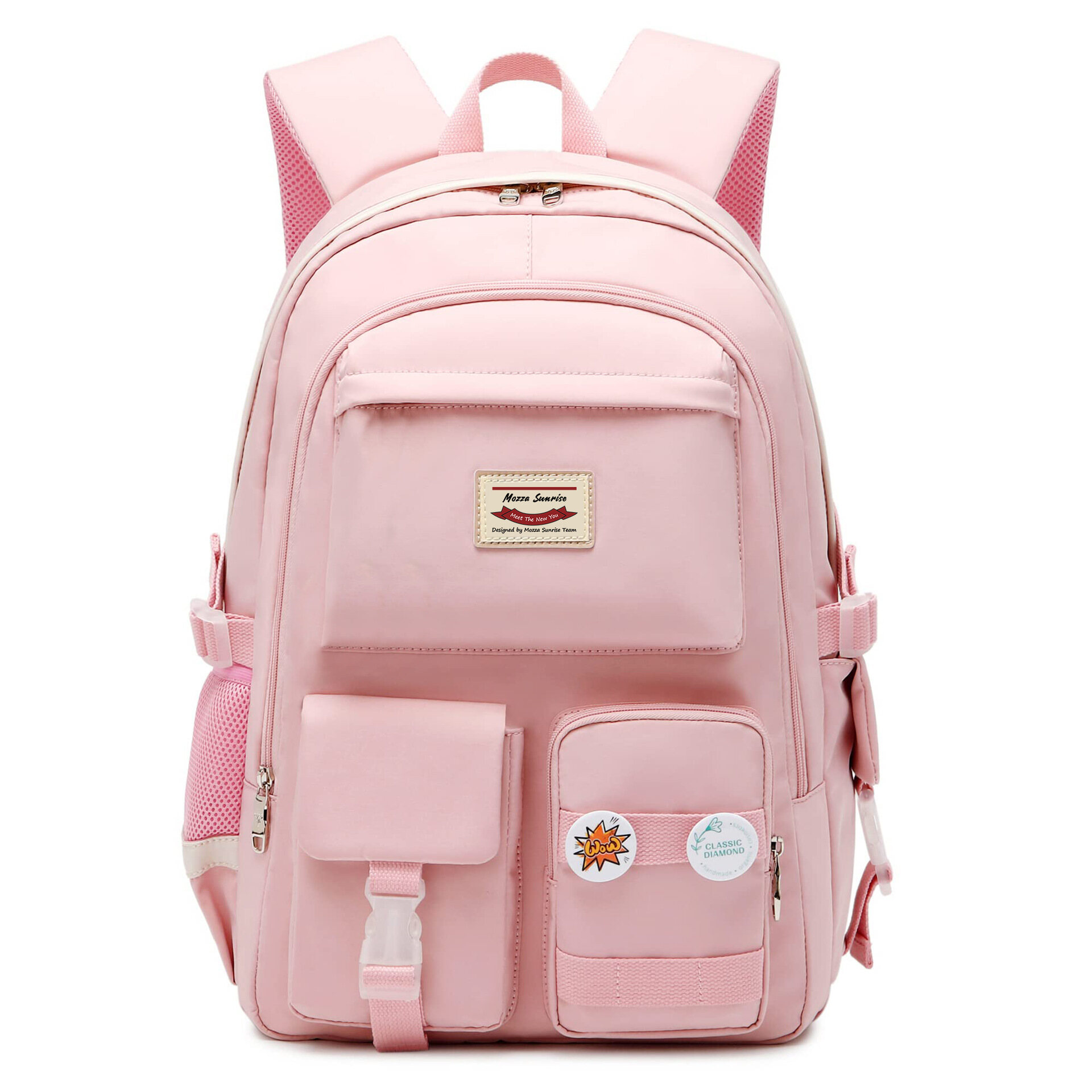 LS Female junior high school student backpack high school student school bag large-capacity backpack college student computer bag