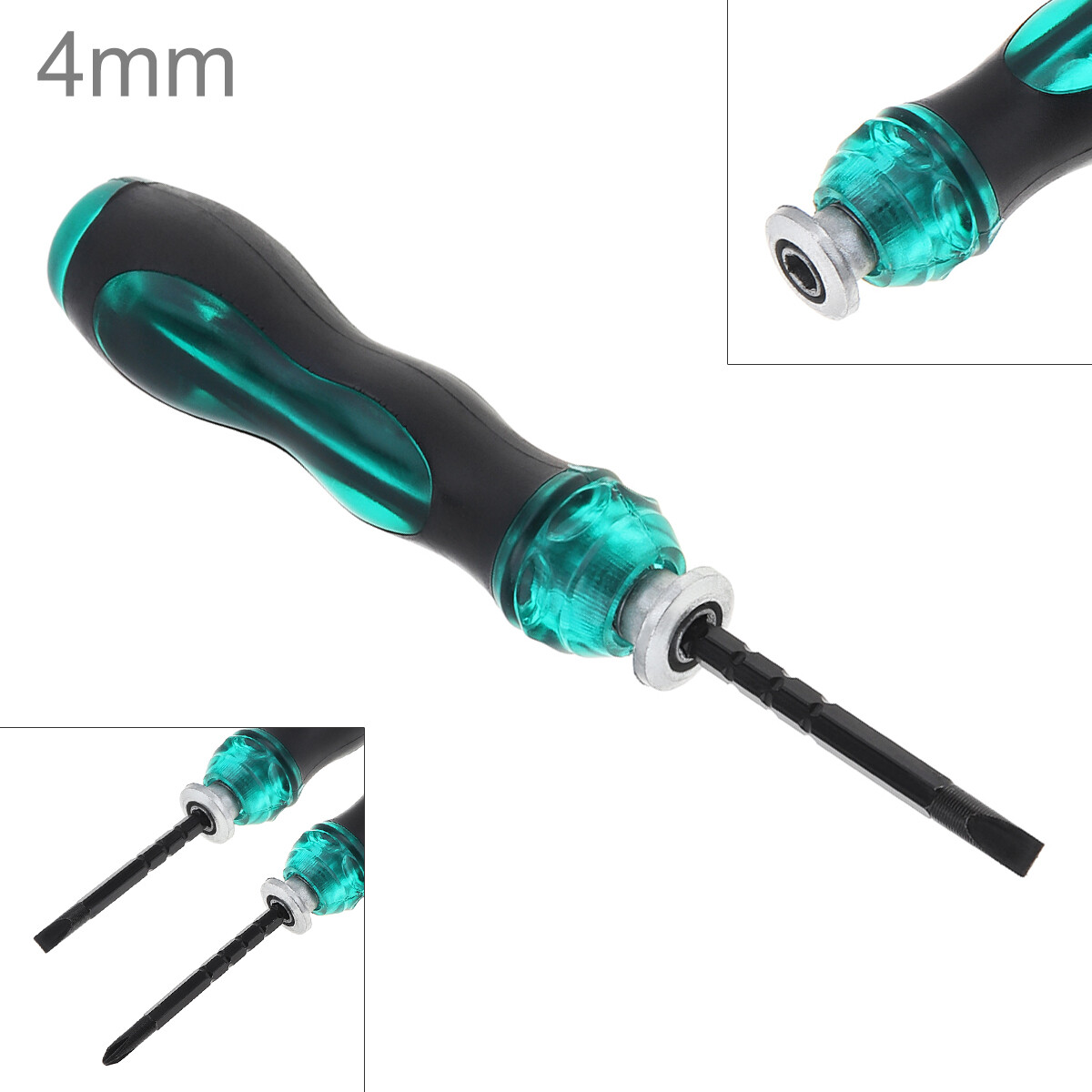 4 Inch Repair Household Hand Tool Double-end Screwdriver Slotted Cross Magnetic Screwdriver