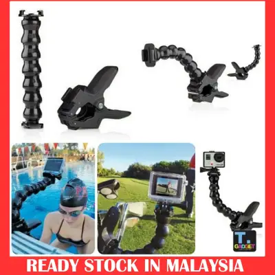 Jaws Mount GoPro Flex Clamp Mount Adjustable Neck for GoPro Action Camera Xiaomi