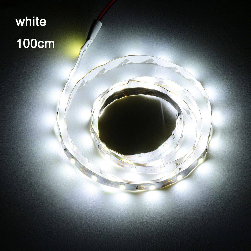 Nniweei 100cm 60led dc 12v 30cm 18led linh hoạt 2835 smd ánh sáng nền dải đèn led đèn vỏ máy tính pc