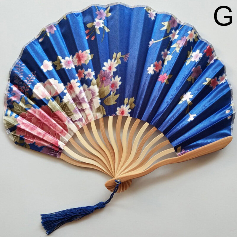 Pzcf Quạt Gấp Quạt 1 Chiếc, Quạt Tay Tre Phong Cách Trung Quốc, Trang Trí Tiệc Cưới Hoa Cổ Điển Cho Nữ