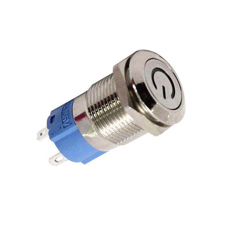 Nút Nhấn Giữ Có Đèn 12V Màu Đỏ Chống Nước Phi 16