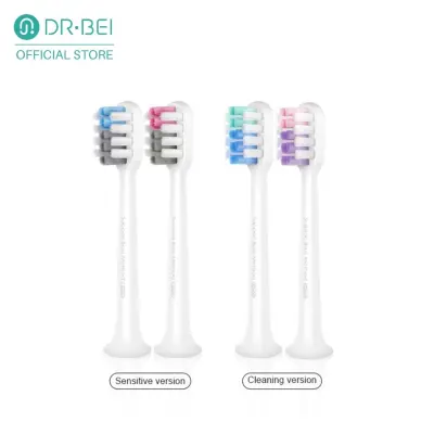 DR.BEI C1 Toothbrush Heads, 2 Pieces (Sensitive Gum/Clean) DR·BEI Electric Toothbrush Heads for DR.BEI C01 Sonic Electric Toothbrush Replaceable Sensitive / Cleaning Tooth Brush Heads