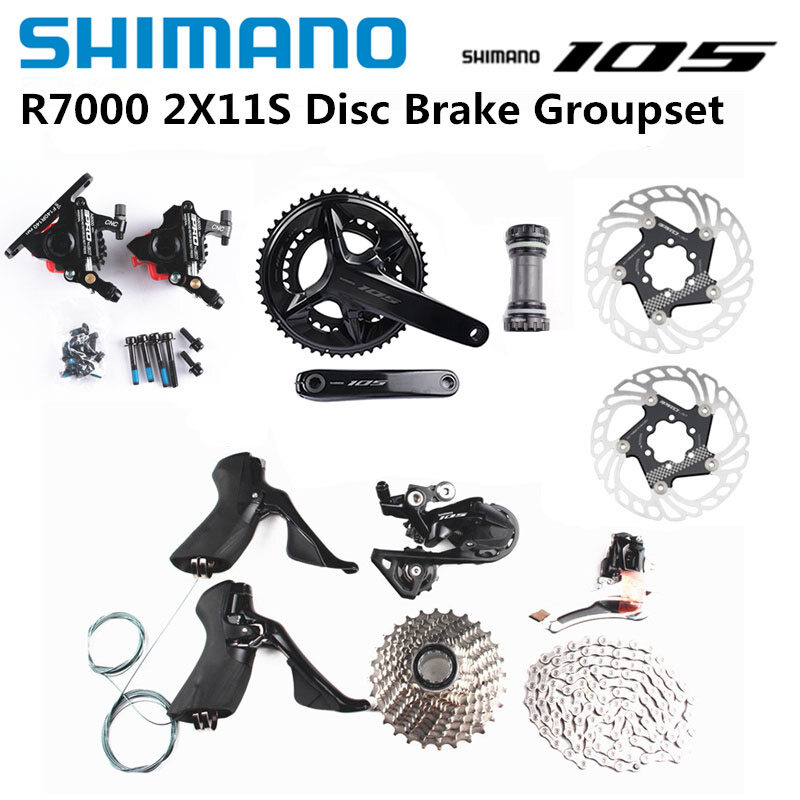 HOT Shimano 105 R7000 Disc Groupset Shimano 105 R7000