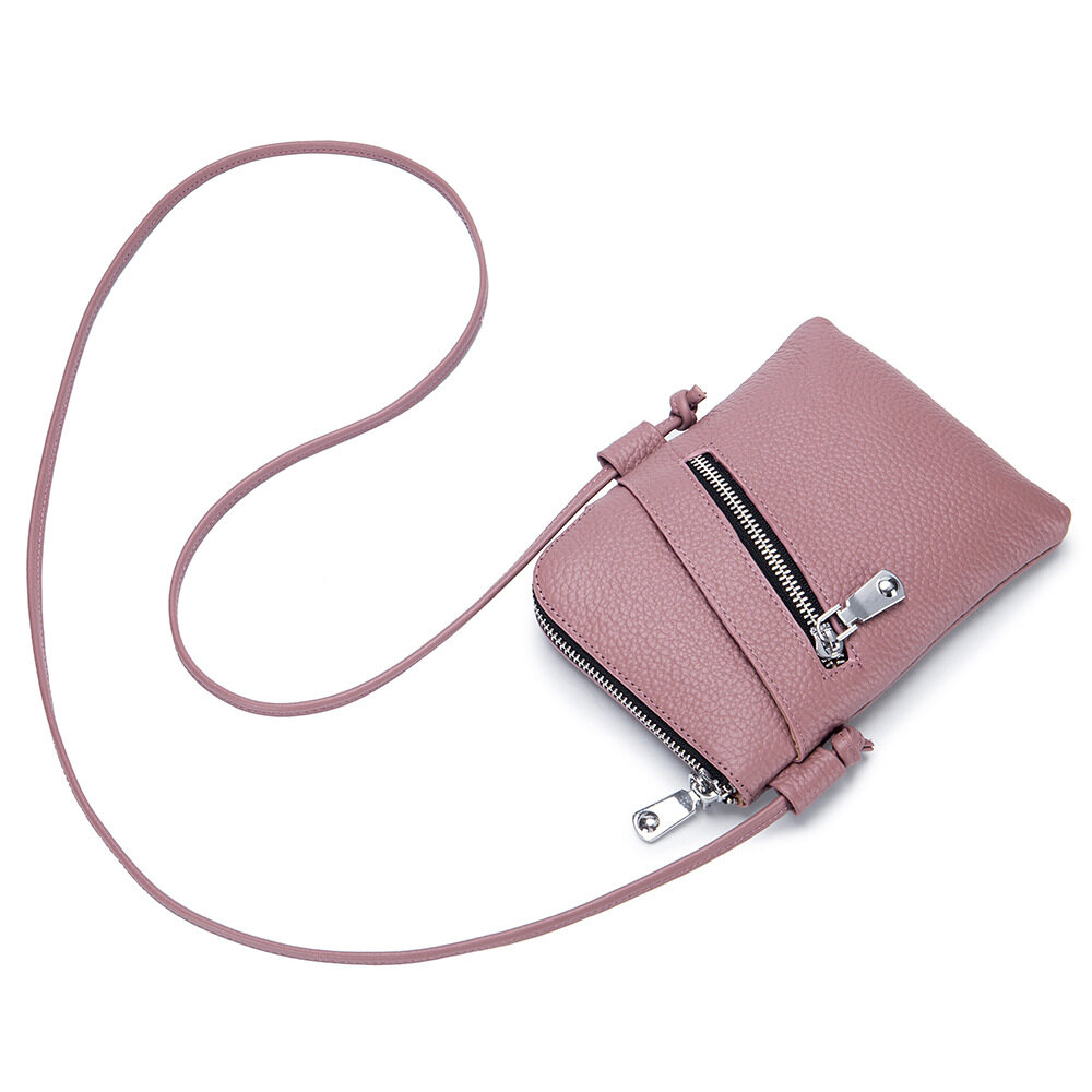 Royal Bagger New Fashion All-match Shoulder Sling Bag For Women Genuine Cow Leather Elegant Simple Mini Crossbody Ladies Phone Bags