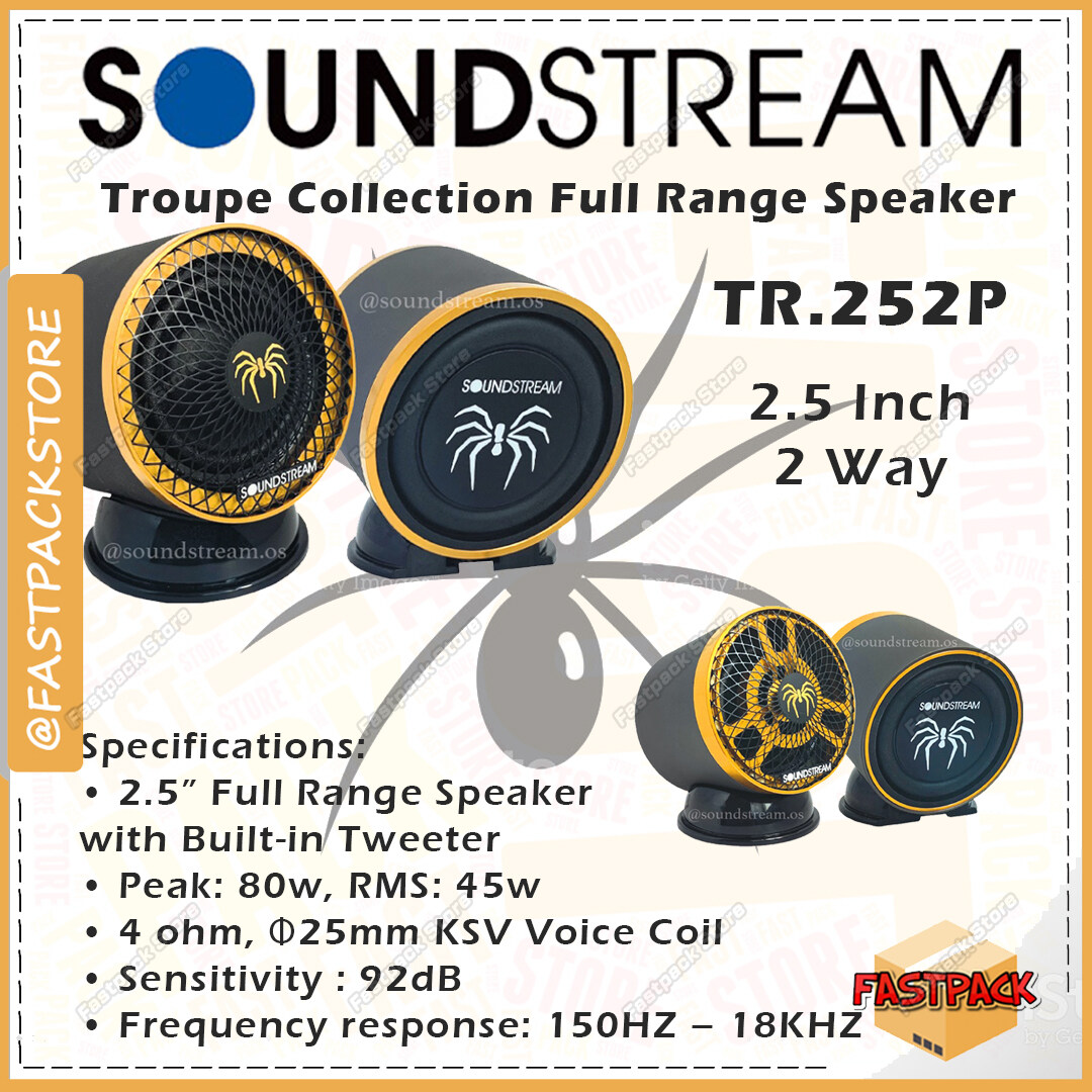 3 Way Soundstream Troupe Collection Full Range Speaker Kecil Dashboard 2 Way Speaker TR.252P / 3