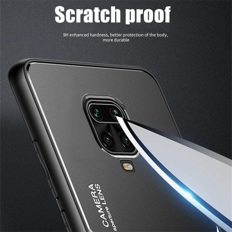 ROAZIC Cho Xiaomi Redmi Note 9 Note 9S Note 9 Pro Vỏ Điện Thoại Kim Loại Bằng Nhựa TPU Mềm Nhám Khung Vỏ Siêu Mỏng Chống Rơi Nhôm