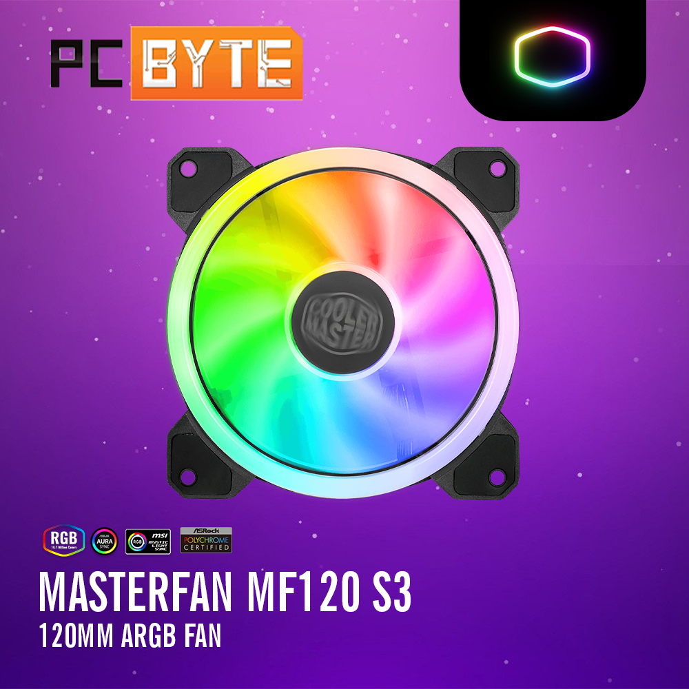 Cooler Master MasterFan MF120 S3 Triple Loop ARGB 120mm Fan Lazada