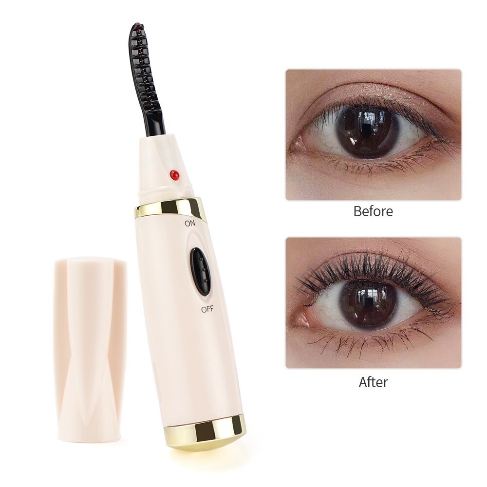 foreverlily Eyelash Curler Heating Lasting Shaping Durable Eye Beauty Makeup Tools