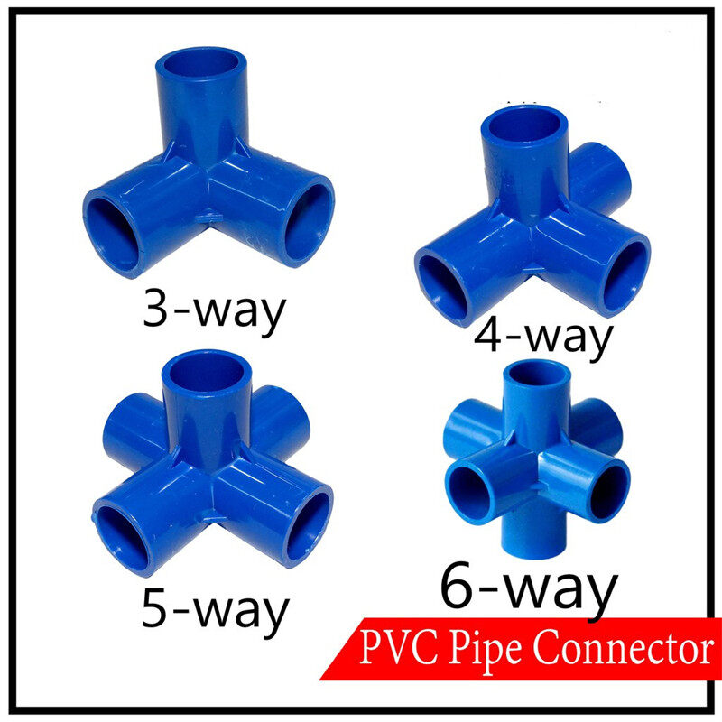PVC Corner Right Angle Joint Water Pipe Fittings Multi-interface 3 4 5