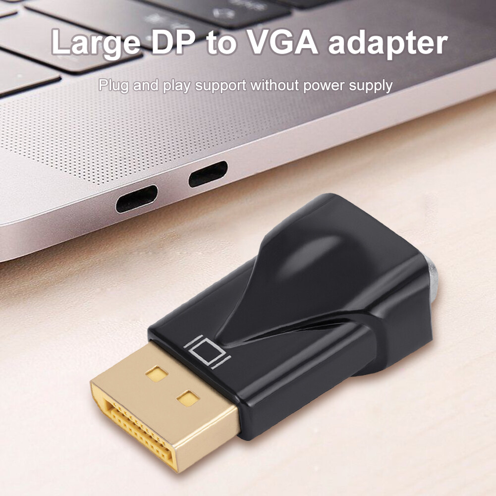 Bộ Chuyển Đổi DisplayPort Sang VGA DisplayPort Một Chiều Ổ Cắm Đực Sang VGA Bộ Chuyển Đổi Đầu Cái Không Cần Nguồn Cho Máy Chiếu PC DVD