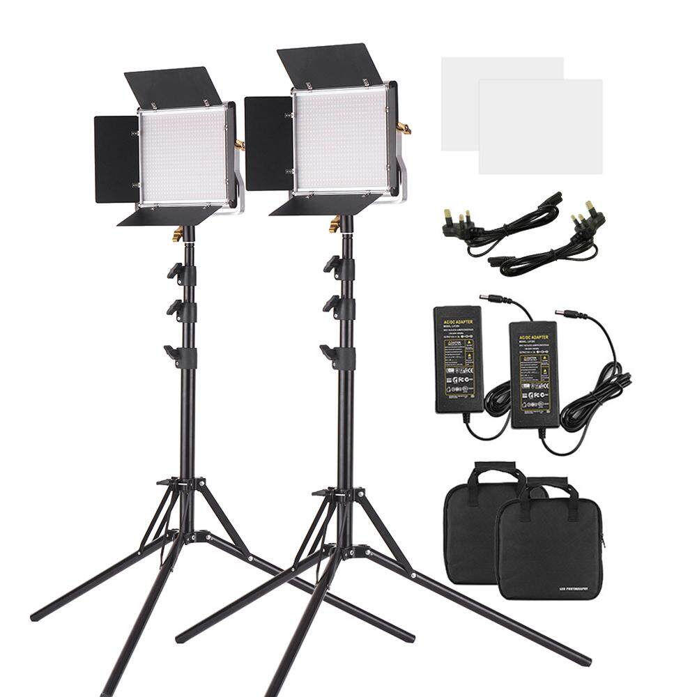 Dimmable Bi Colour LED With U Bracket Video Studio Light Photography Light Kit
